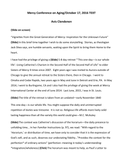 Mercy Conference on Aging/October 17, 2016