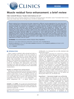 Muscle residual force enhancement: a brief review
