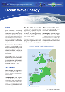 Ocean Wave Energy - SETIS