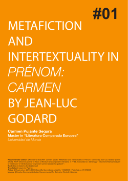 metafiction and intertextuality in pr&eacute;nom: carmen by jean-luc