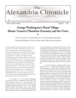 George Washington`s Rural Village: Mount Vernon`s Plantation