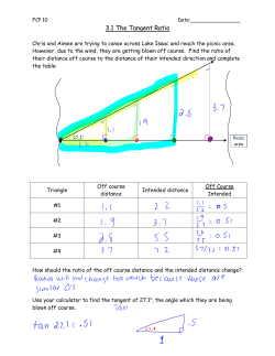 3.1 The Tangent Ratio