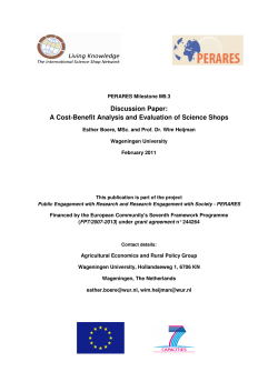A Cost-Benefit Analysis and Evaluation of