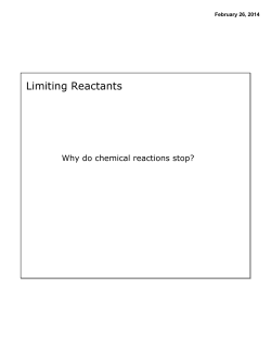 Limiting Reactants