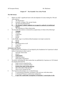 M-C Review Chapter 07 The Scientific View of the World