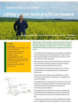 Lifting whole farm profits at Howick