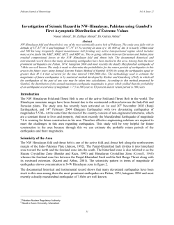 Investigation of Seismic Hazard in NW