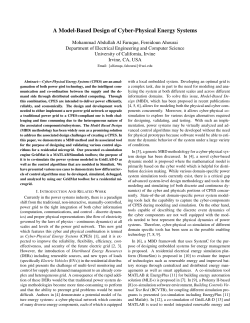 A Model-Based Design of Cyber