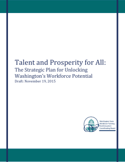 Talent and Prosperity for All