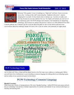 PCPS Technology Common Language