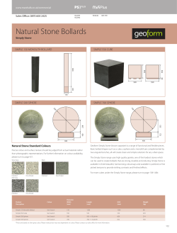 Natural Stone Bollards