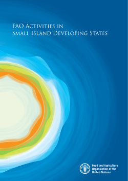 FAO activities in Small Island Developing States