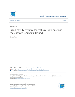 Journalism, Sex Abuse and the Catholic Church in
