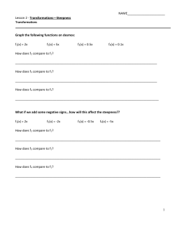 Day 2 - Steepness Notes - Piscataway High School
