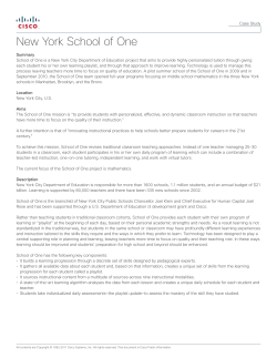 New York School of One