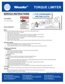 PEL WEI Rebuild Instrux I-Type Clutch Q8 9-21