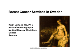 Breast cancer services in Sweden