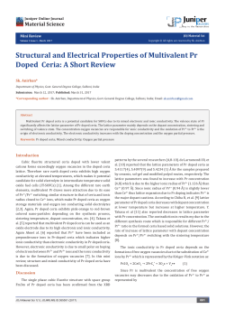 Structural and Electrical Properties of Multivalent Pr Doped Ceria: A