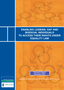 enabling lesbian, gay and bisexual individuals to access their rights