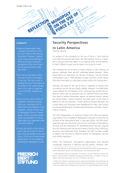 Security Perspectives in Latin america