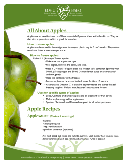 About Apples - All Things Food / Bouffe 360