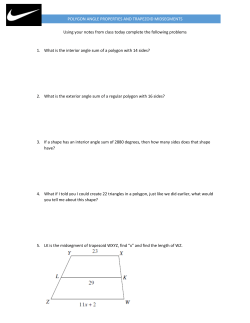 Polygon angle properties and trapezoid midsegments