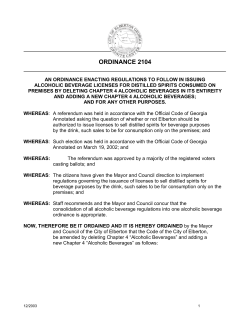 ordinance 2104 - City of Elberton