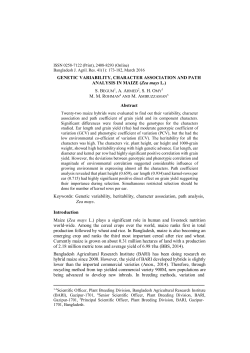 PROFITABILITY OF ROSE CULTIVATION IN SOME SELECTED