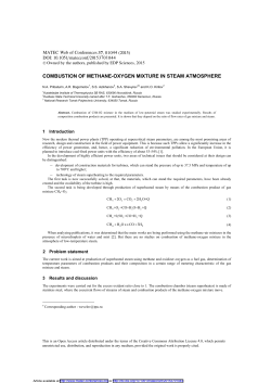 Combustion of Methane-Oxygen Mixture in Steam Atmosphere