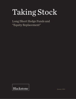 Taking Stock