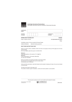 2015 Specimen Paper 2