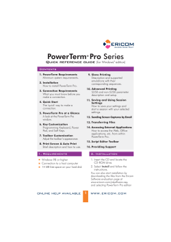 PowerTerm&reg; Pro - Ericom Software