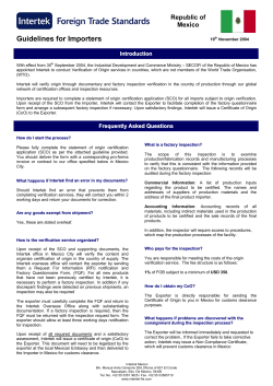Mexico Importer Guidelines
