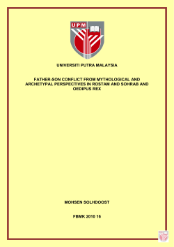universiti putra malaysia father-son conflict from mythological and