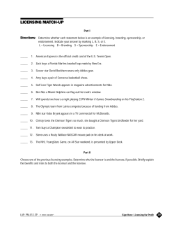 Licensing Match