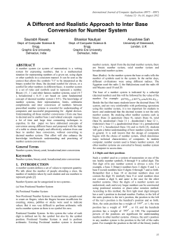 A Different and Realistic Approach to Inter Base Conversion for
