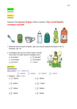 Unit 10. container can hold.