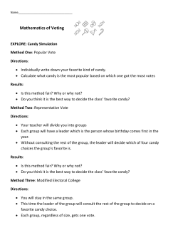 Mathematics of Voting