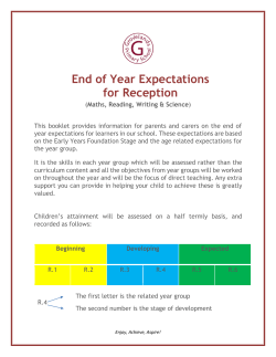 Assessment Information for Parents