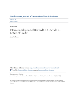 Internationalization of Revised UCC Article 5-
