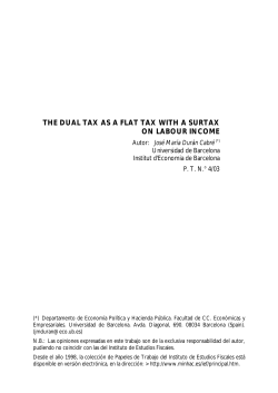the dual tax as a flat tax with a surtax on labour income