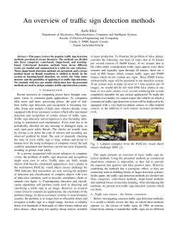An overview of traffic sign detection methods