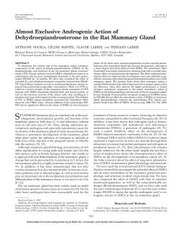 Almost Exclusive Androgenic Action of