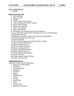AP ART HISTORY CHAPTER SUMMARY: NORTHERN EUROPE