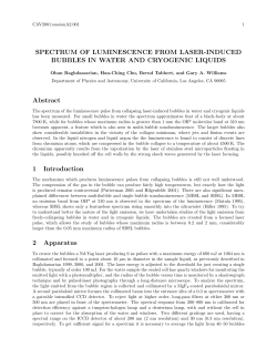 SPECTRUM OF LUMINESCENCE FROM LASER