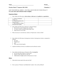 6/14/16 Practice Final Exam - Mercer Island School District