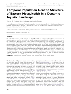 Temporal Population Genetic Structure of