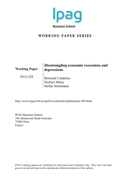 Disentangling economic recessions and depressions
