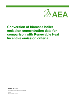 Conversion of biomass boiler emission concentration data - UK-Air