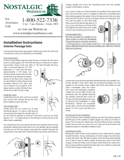 Installation Instructions